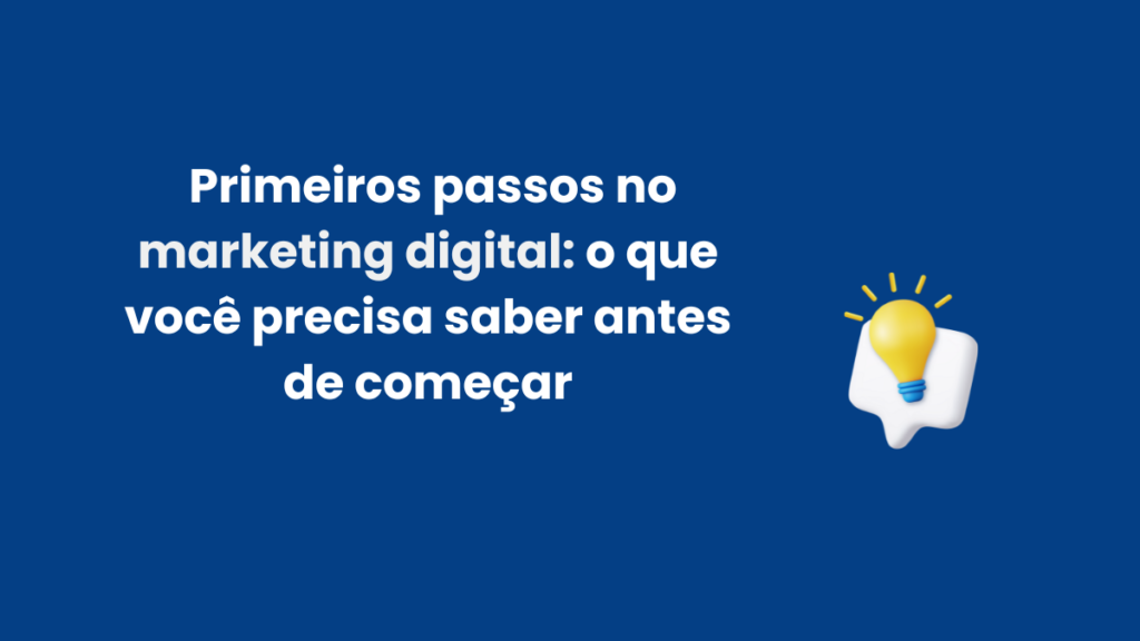 primeiros passos no marketing digital