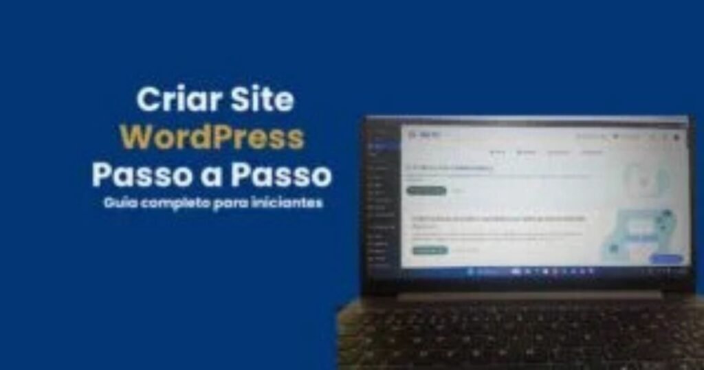 painel do WordPress mostrando criação de site passo a passo