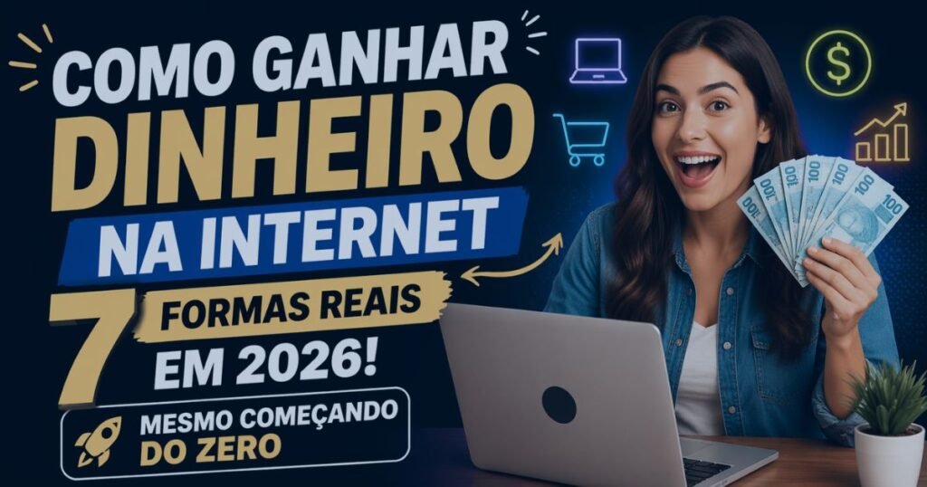 como ganhar dinheiro na internet em 2026