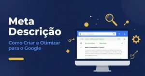 Meta descrição mostrando como otimizar páginas para melhorar a apresentação nos resultados do Google